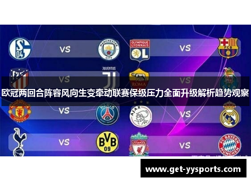 欧冠两回合阵容风向生变牵动联赛保级压力全面升级解析趋势观察 欧冠两回合阵容风向生变牵动联赛保级压力全面升级解析趋势观察